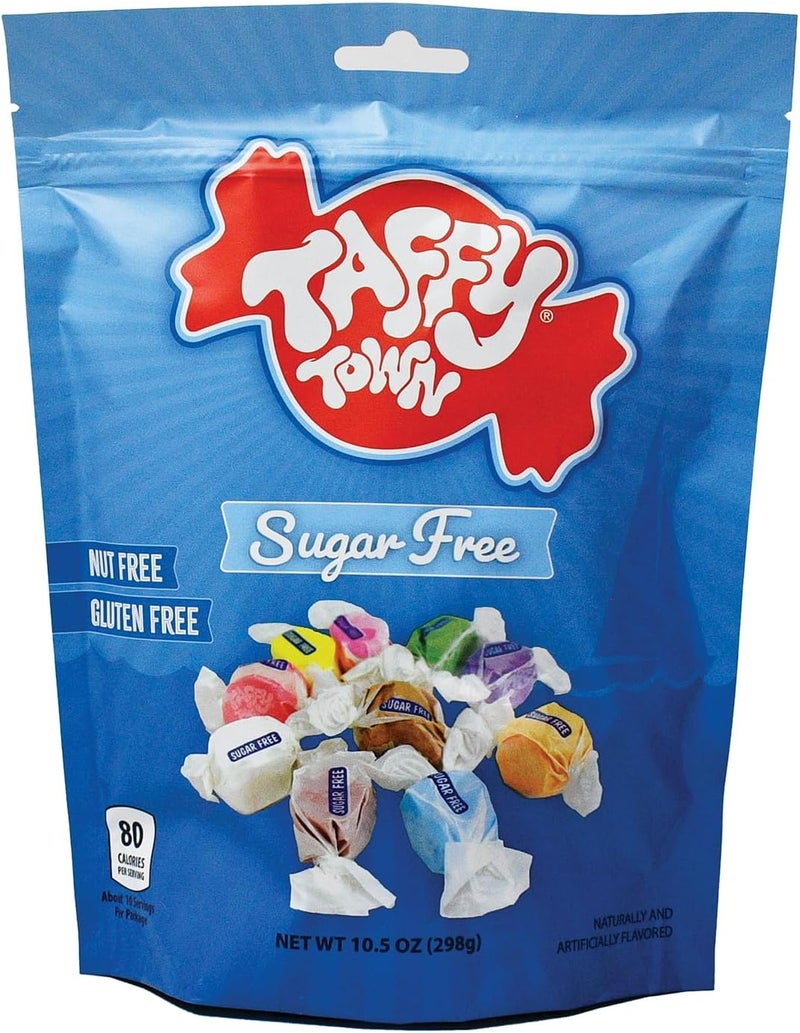 Taffy Town حلوى تافي تاون خالية من السكر - كيس 10.5 أونصة - Image 1